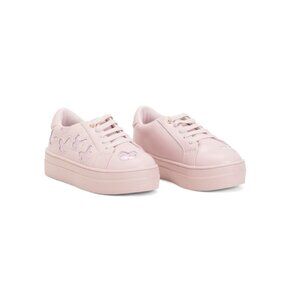 KURT GEIGER Blush Leather Mini Laney Butterfly Sneakers (Toddler)